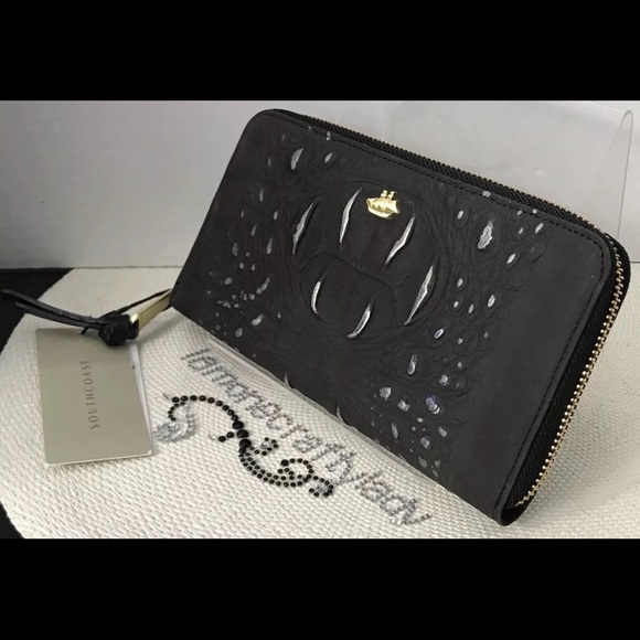 Brahmin Handbags - BRAHMIN Suri Wallet IRON WILMINGTON Leather NWT